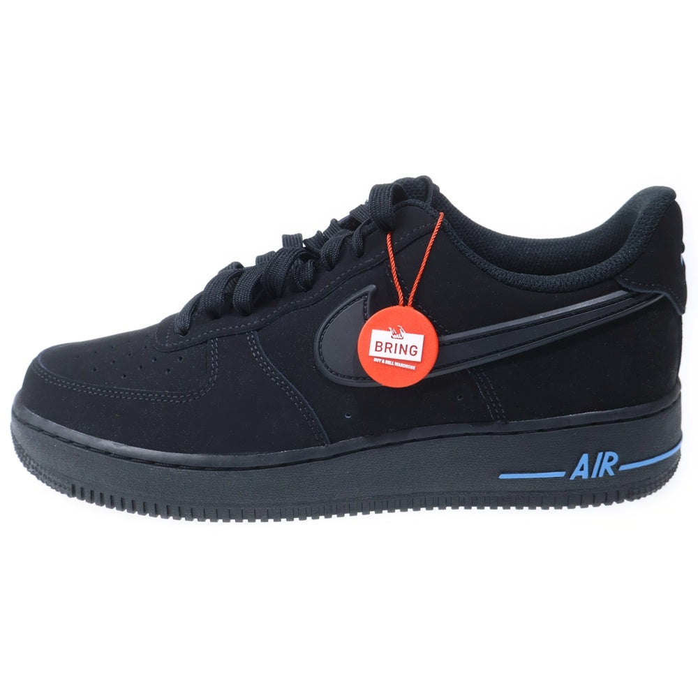NIKE(ナイキ) AIR FORCE 1 LOW Black University Blue エアフォース 1 ローカットスニーカー ブラック/ブルー US9.5/27.5cm HV6223-001