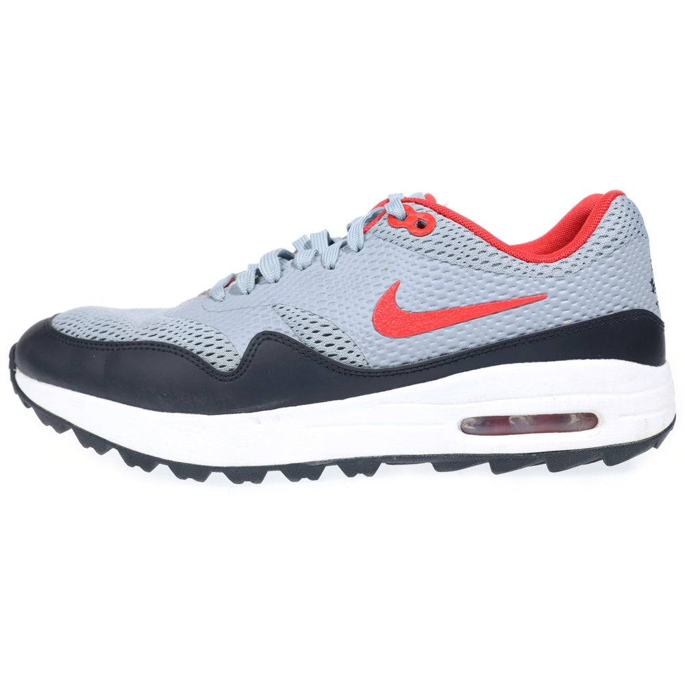 NIKE(ナイキ) AIR MAX 1 GOLF エアマックス 1 ゴルフ ローカットスニーカー グレー/レッド US9.5/27.5cm CI7576-002