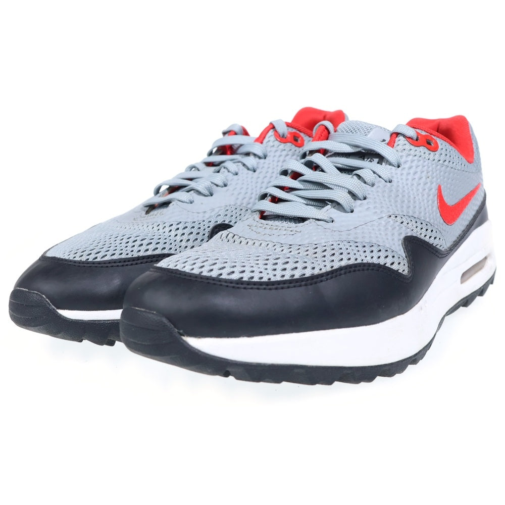 NIKE(ナイキ) AIR MAX 1 GOLF エアマックス 1 ゴルフ ローカットスニーカー グレー/レッド US9.5/27.5cm CI7576-002