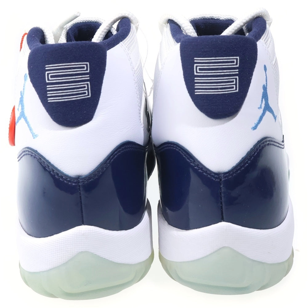 NIKE(ナイキ) AIR JORDAN 11 RETRO WIN LIKE 82 エアジョーダン11 レトロ ウィンライク82 ハイカットスニーカー ホワイト/ブルー US10/28.5cm 378037-123