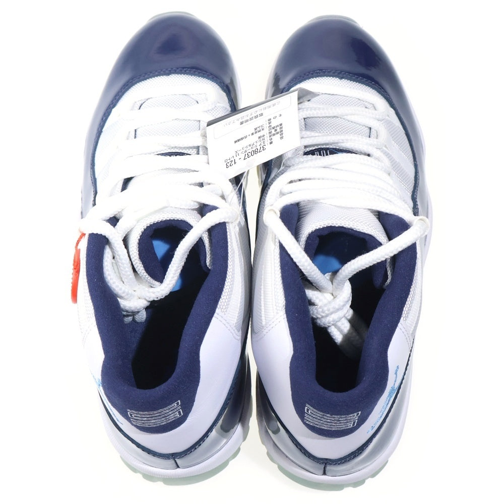 NIKE(ナイキ) AIR JORDAN 11 RETRO WIN LIKE 82 エアジョーダン11 レトロ ウィンライク82 ハイカットスニーカー ホワイト/ブルー US10/28.5cm 378037-123