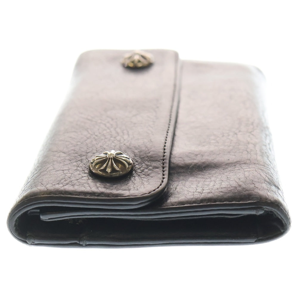 CHROME HEARTS(クロムハーツ) WAVE ウェーブ レザーウォレット 財布 ブラック BCA375