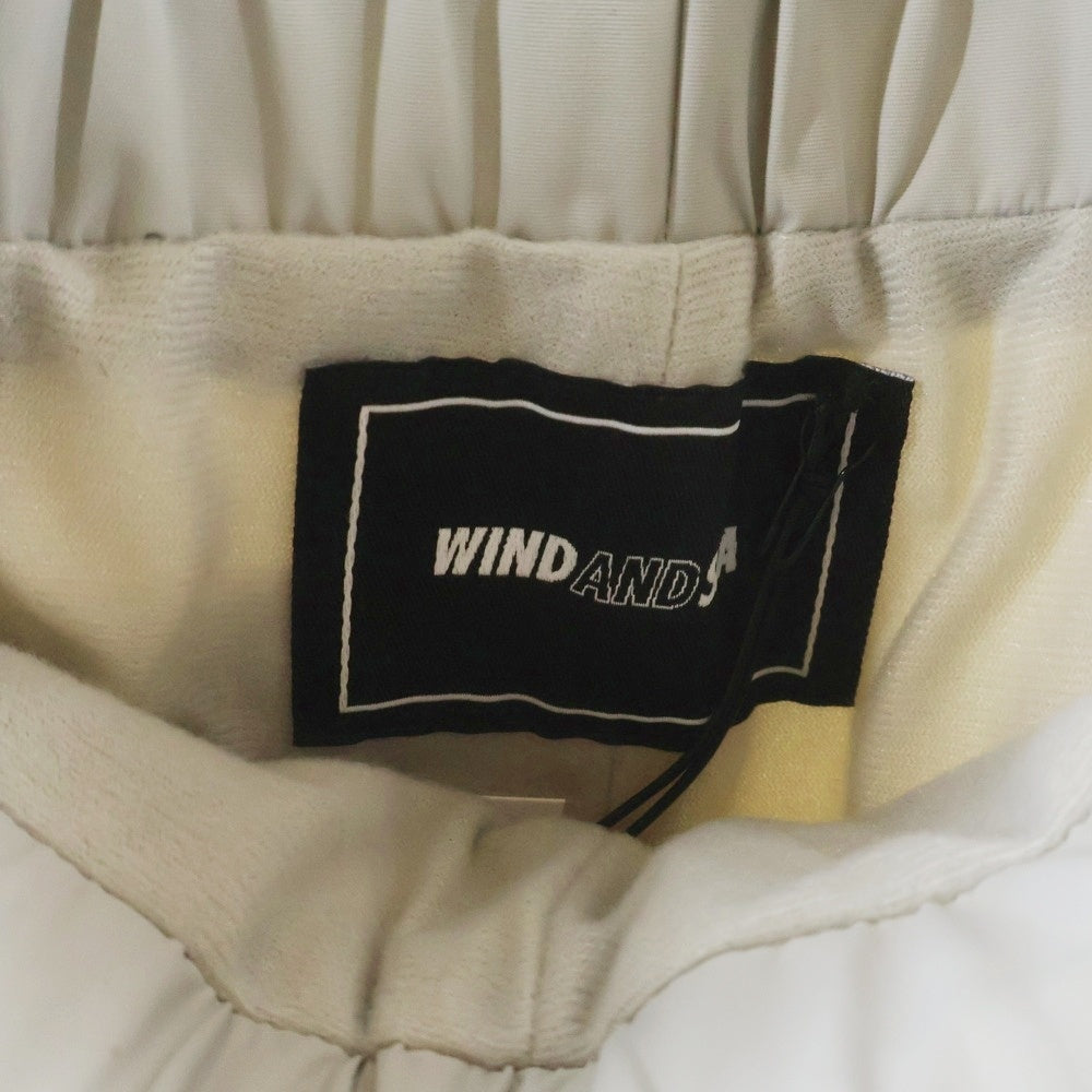 WIND AND SEA(ウィンダンシー) 24SS SEA WATER REPELLENT PANTS ロゴプリント レぺレントナイロンパンツ グレー WDS-0-SIG-24-Q3-PT-01