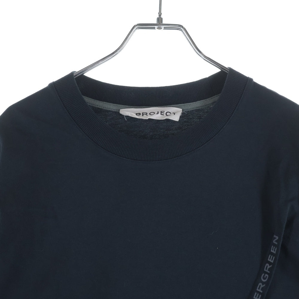 Y/PROJECT(ワイプロジェクト) EVERGREEN T-SHIRT エバーグリーン ピンチロゴ クルーネック半袖Tシャツ カットソー ブラック 204TS001 J83