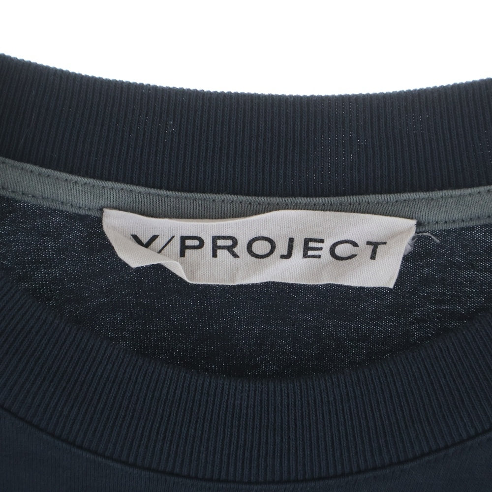 Y/PROJECT(ワイプロジェクト) EVERGREEN T-SHIRT エバーグリーン ピンチロゴ クルーネック半袖Tシャツ カットソー ブラック 204TS001 J83