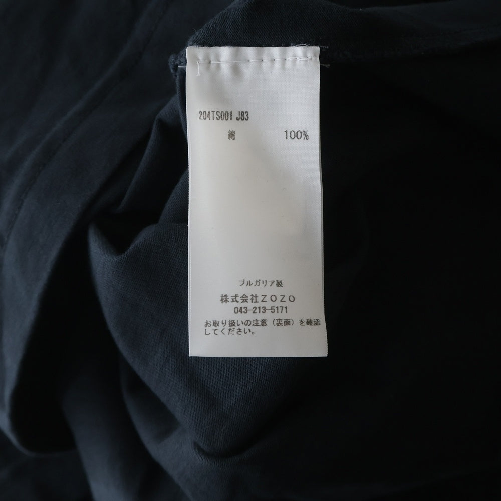Y/PROJECT(ワイプロジェクト) EVERGREEN T-SHIRT エバーグリーン ピンチロゴ クルーネック半袖Tシャツ カットソー ブラック 204TS001 J83