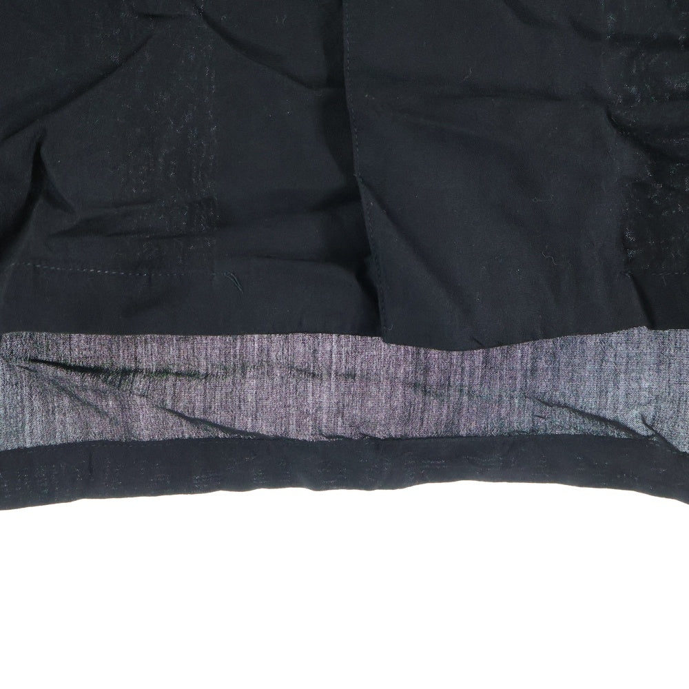 NEIGHBORHOOD(ネイバーフッド) 21SS BIG YOUTH/R-SHIRT.SS レーヨン ロゴエンブロイダリー オープンカラー 半袖シャツ ブラック 211TSNH--SHM08