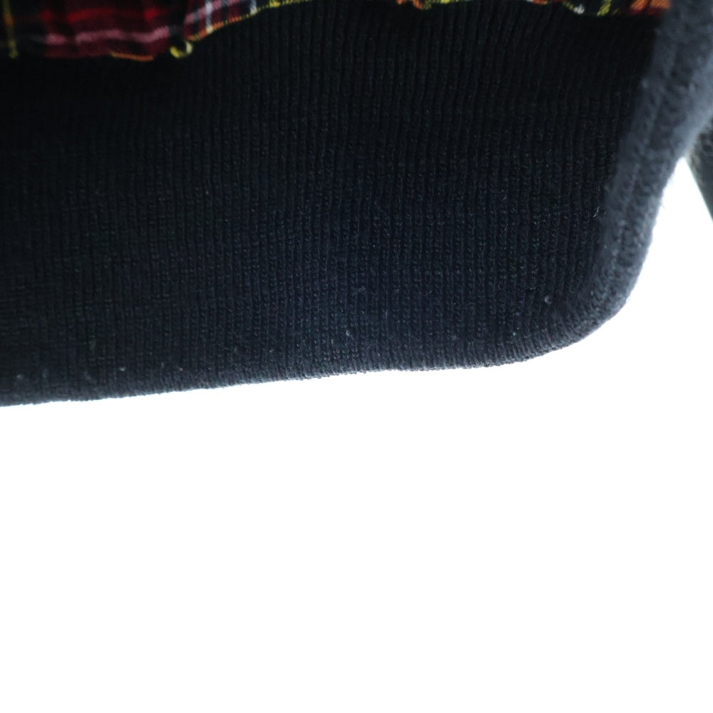 FRED PERRY(フレッドペリー) HARRINGTON JACKET 裏地タータンチェック ロゴエンブロイダリー スタンドカラー ハリントンジャケット ブラック J1170