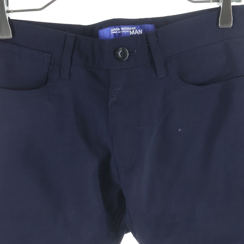 JUNYA WATANABE COMME des GARCONS(ジュンヤワタナベ コムデギャルソン) 15SS AD2014 シンチバック付 ウールスラックスパンツ ネイビー WO-P046