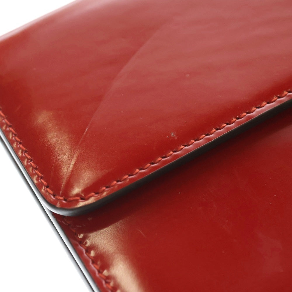 GUCCI(グッチ) インターンロッキングG パテントレザー ショルダーウォレット レッド 369664・0959 レディース