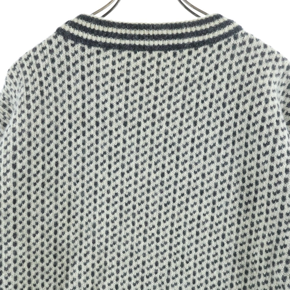 L.L.Bean(エルエルビーン) 80S VINTAGE ヴィンテージ ハイゲージ バーズアイ ニット カーディガン ベージュ