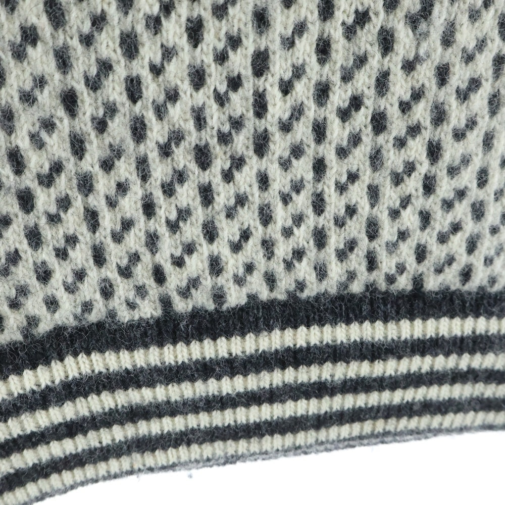 L.L.Bean(エルエルビーン) 80S VINTAGE ヴィンテージ ハイゲージ バーズアイ ニット カーディガン ベージュ