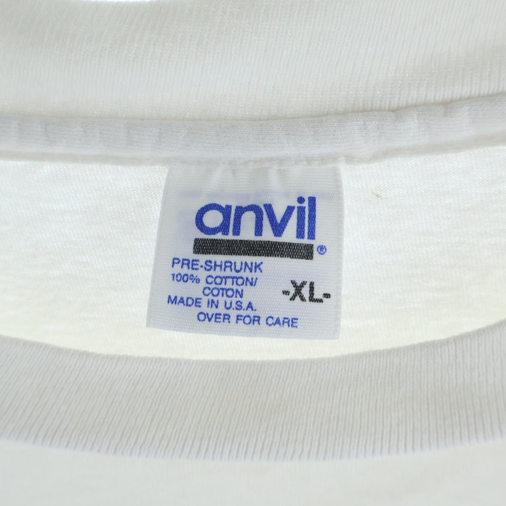 VINTAGE(ヴィンテージ) 90S VINTAGE MAXELL マクセル フロントロゴデザイン クルーネック カットソー 半袖Tシャツ ホワイト