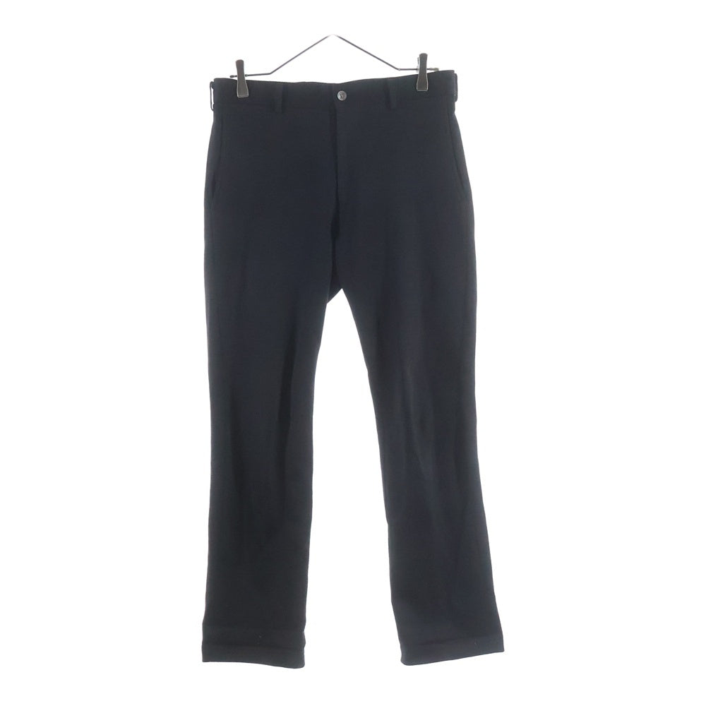 COMME des GARCONS HOMME(コムデギャルソンオム) 12SS リネン混 ジップフライ テーパード スラックスパンツ ブラック HI-P031 AD2011