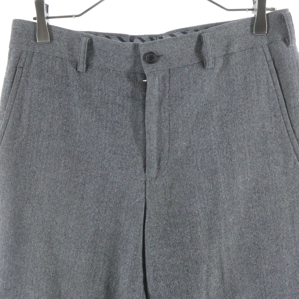 COMME des GARCONS HOMME(コムデギャルソンオム) 13AW ヘリンボーン ウール スラックスパンツ グレー HL-P013 AD2013