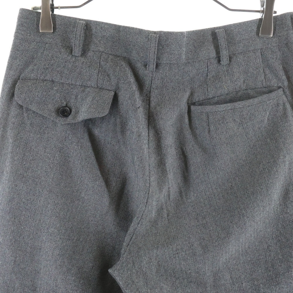 COMME des GARCONS HOMME(コムデギャルソンオム) 13AW ヘリンボーン ウール スラックスパンツ グレー HL-P013 AD2013