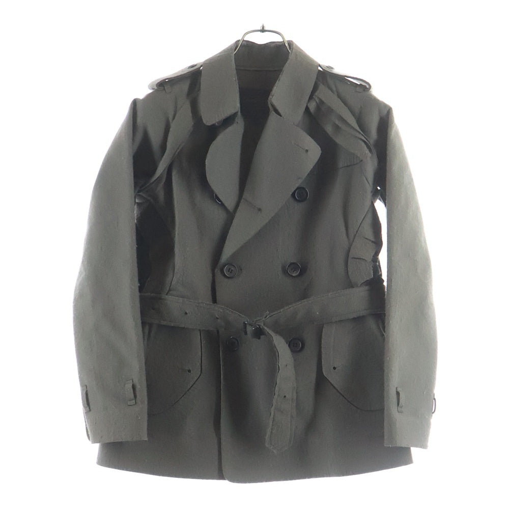 UNDERCOVER(アンダーカバー) 05AW ARTS&CRAFTS期 フェルト トレンチコート カーキ 5A40-C14