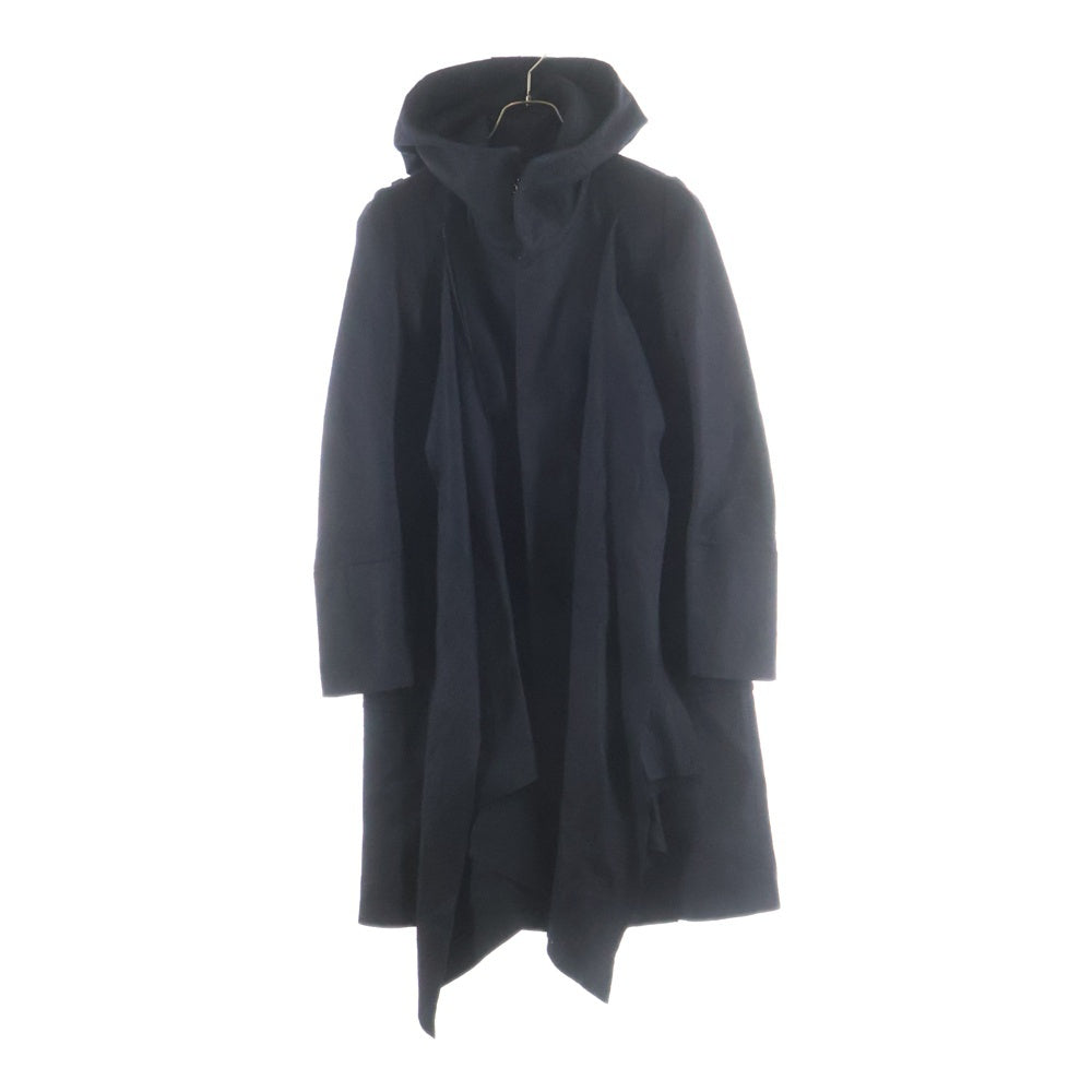UNDERCOVER(アンダーカバー) 05AW ARTS&CRAFTS期 ストールドッキング ハイネック フーデッドコート ブラック 5A33-C7