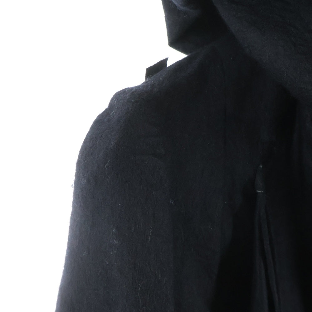 UNDERCOVER(アンダーカバー) 05AW ARTS&CRAFTS期 ストールドッキング ハイネック フーデッドコート ブラック 5A33-C7