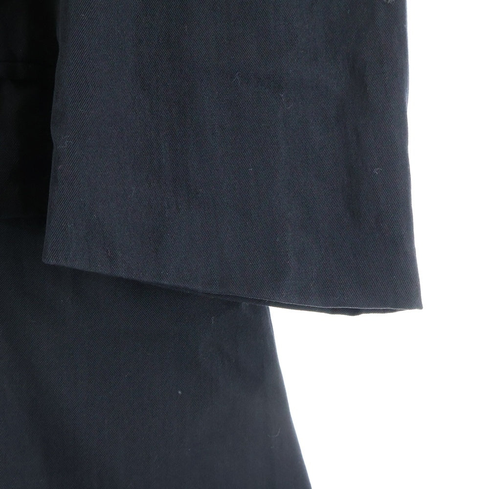 tricot COMME des GARCONS(トリコ コム デ ギャルソン) 80S-90S 比翼ボタン フロントポケット ウール ステンカラーコート ブラック TC-050020