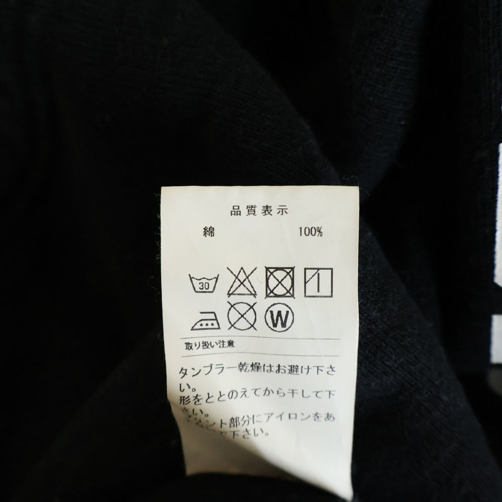 DESCENDANT(ディセンダント) 24AW TEAM HOODY フロントロゴプリント プルオーバーフーディー パーカー ブラック