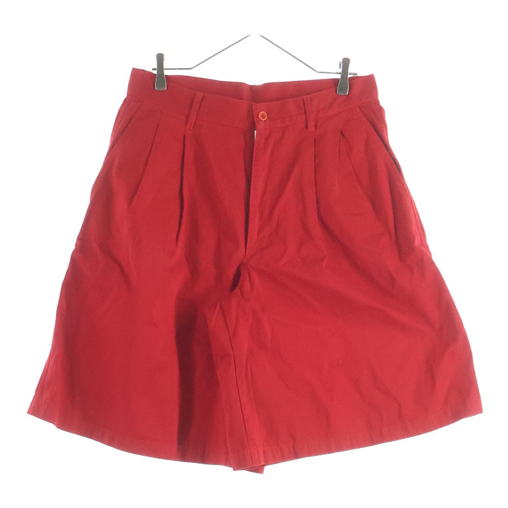 COMME des GARCONS SHIRT(コムデギャルソンシャツ) 22SS マルチポケット 2タック オーバーサイズコットン ハーフパンツ ショーツ レッド FI-P022