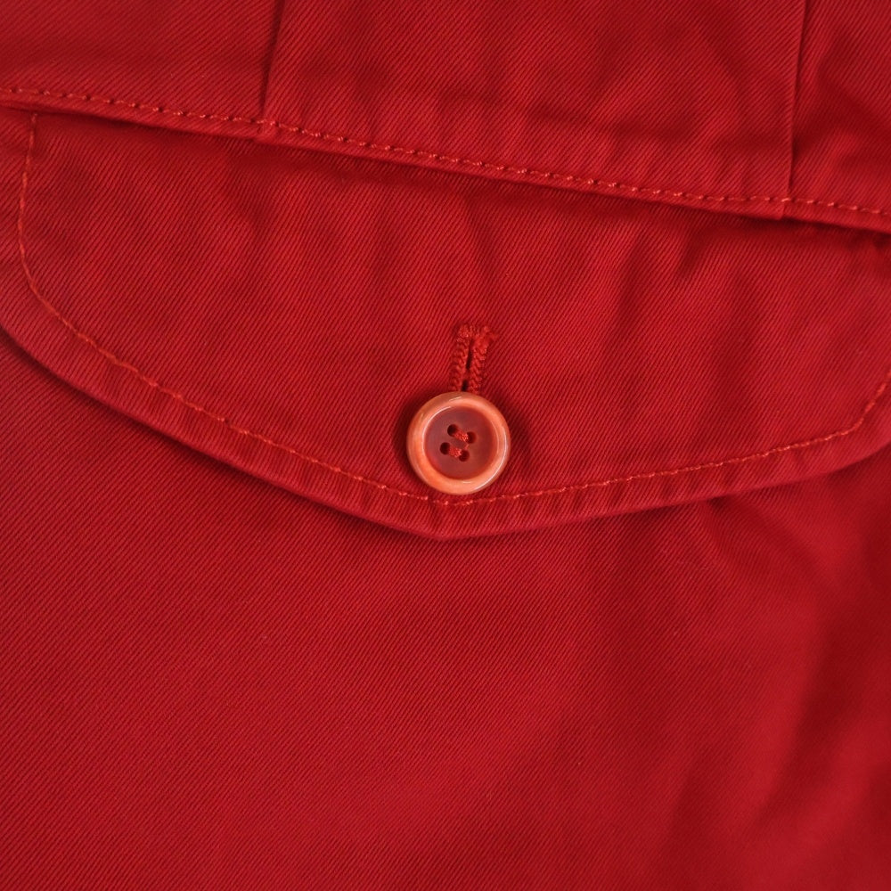 COMME des GARCONS SHIRT(コムデギャルソンシャツ) 22SS マルチポケット 2タック オーバーサイズコットン ハーフパンツ ショーツ レッド FI-P022
