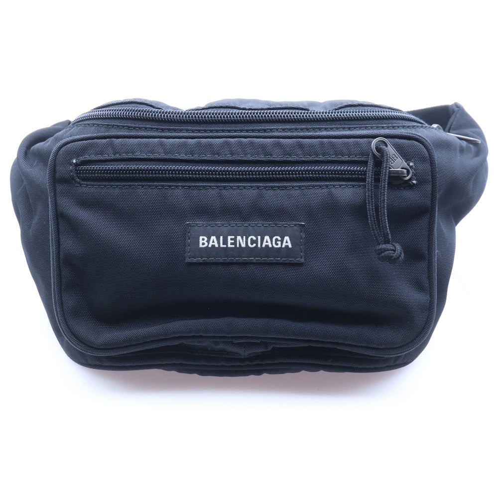 BALENCIAGA(バレンシアガ) XPLORER BELT PACK エクスプローラーベルトパック ロゴエンブロイダリー ショルダーバッグ ブラック 482389