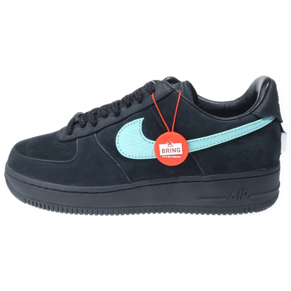 NIKE(ナイキ) ×TIFFANY&CO AIR FORCE 1 LOW 1837 BLACK ティファニー エアフォース1 ローカットスニーカー シューズ ブルー/ブラック US9.5/27.5cm DZ1382-001