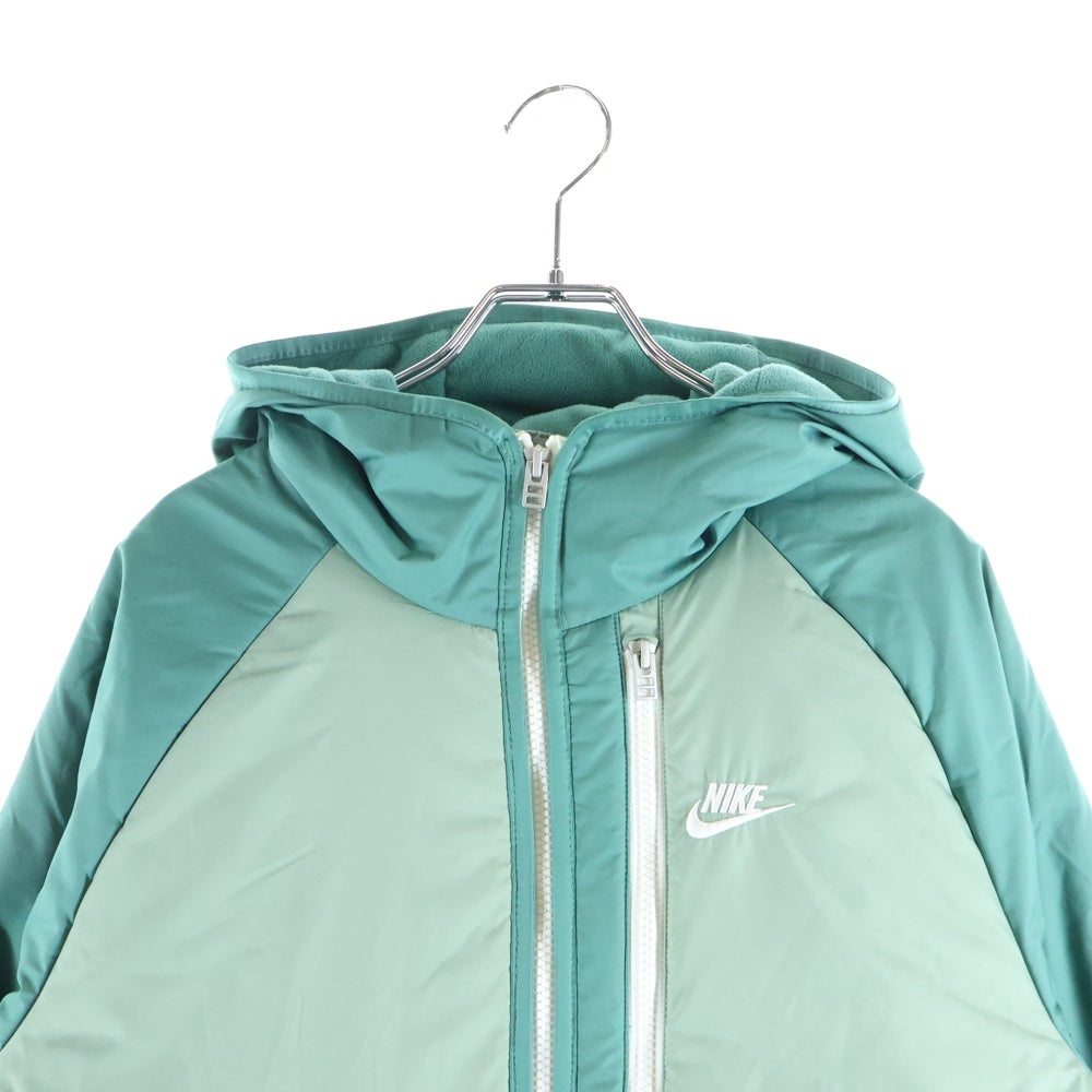 NIKE(ナイキ) ポリエステル フーデット 中綿ジャケット グリーン DD6858-361 レディース