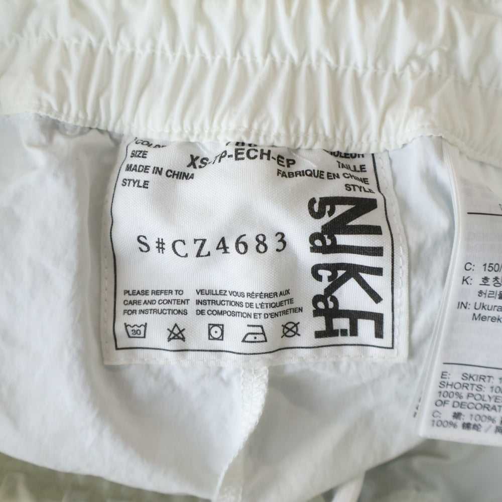 NIKE(ナイキ) ×sacai プリーツデザイン ポリエステルロングスカート グレー CZ4683-100 レディース