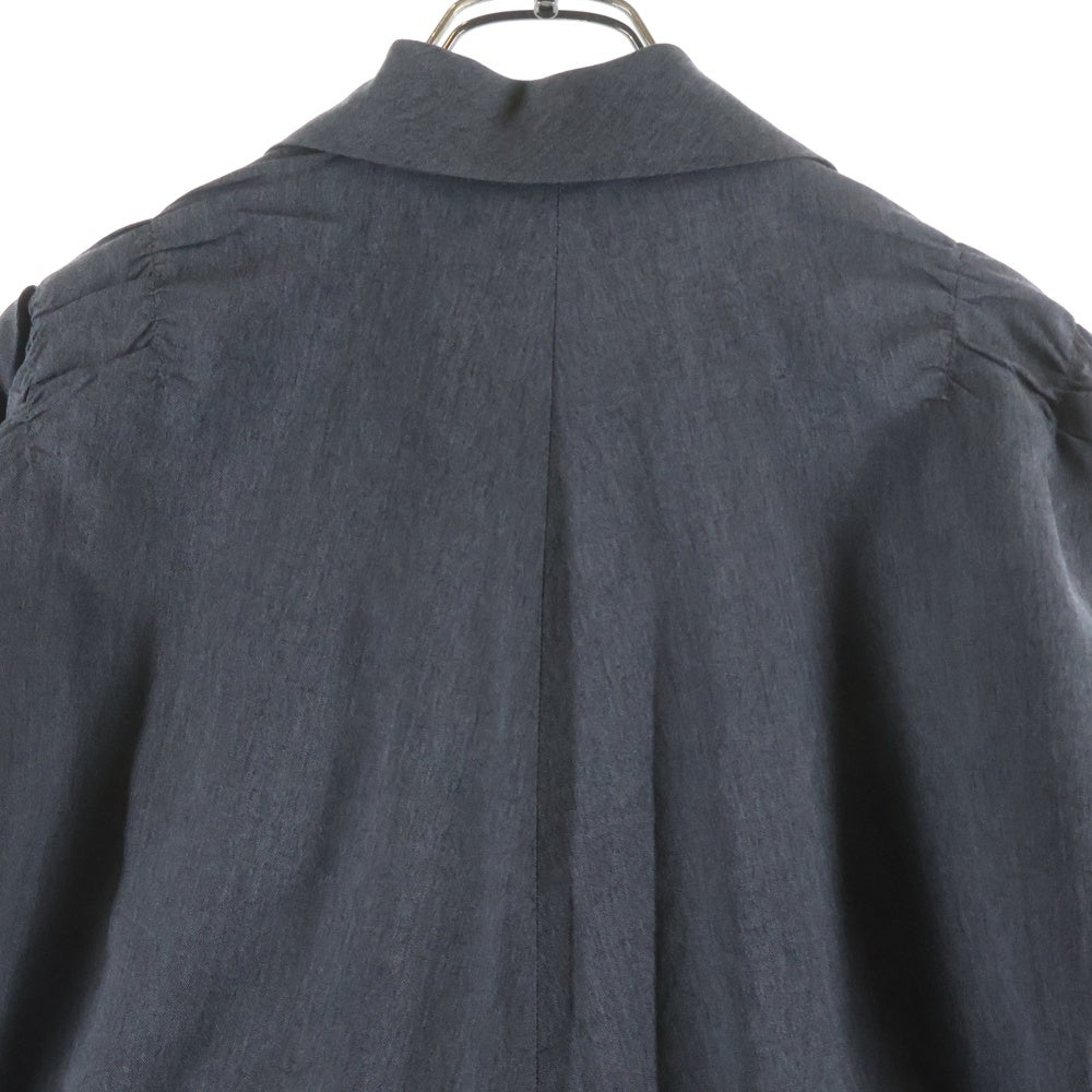 tricot COMME des GARCONS(トリコ コム デ ギャルソン) ギャザーデザイン ボタンアップ ウールワンピース グレー TA-C001 レディース