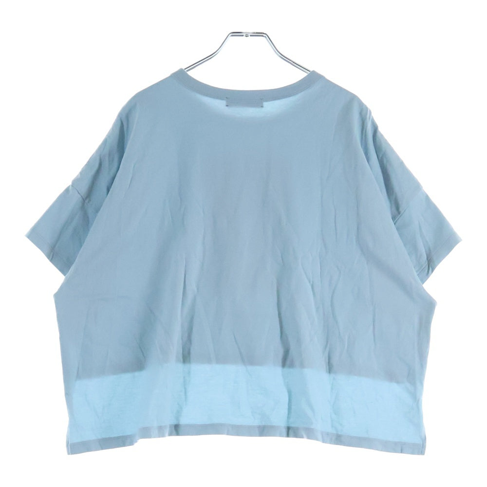UNDERCOVER(アンダーカバー) フロントプリント ショート丈 クルーネック半袖Tシャツ カットソー ブルー UC1D8805-1
