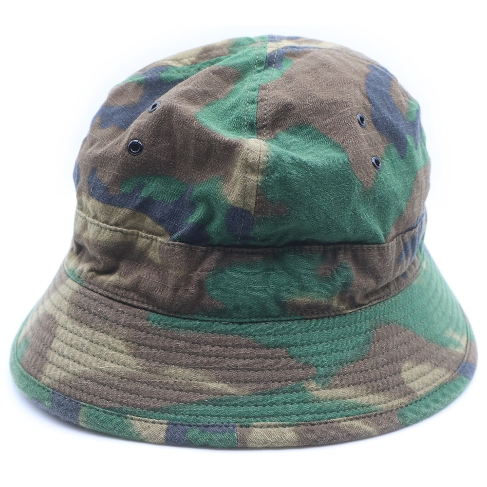TENDERLOIN(テンダーロイン) JUNGLE HAT RIP STOP CAMO リップストップ カモ柄 ジャングルバケットハット 帽子 カーキ