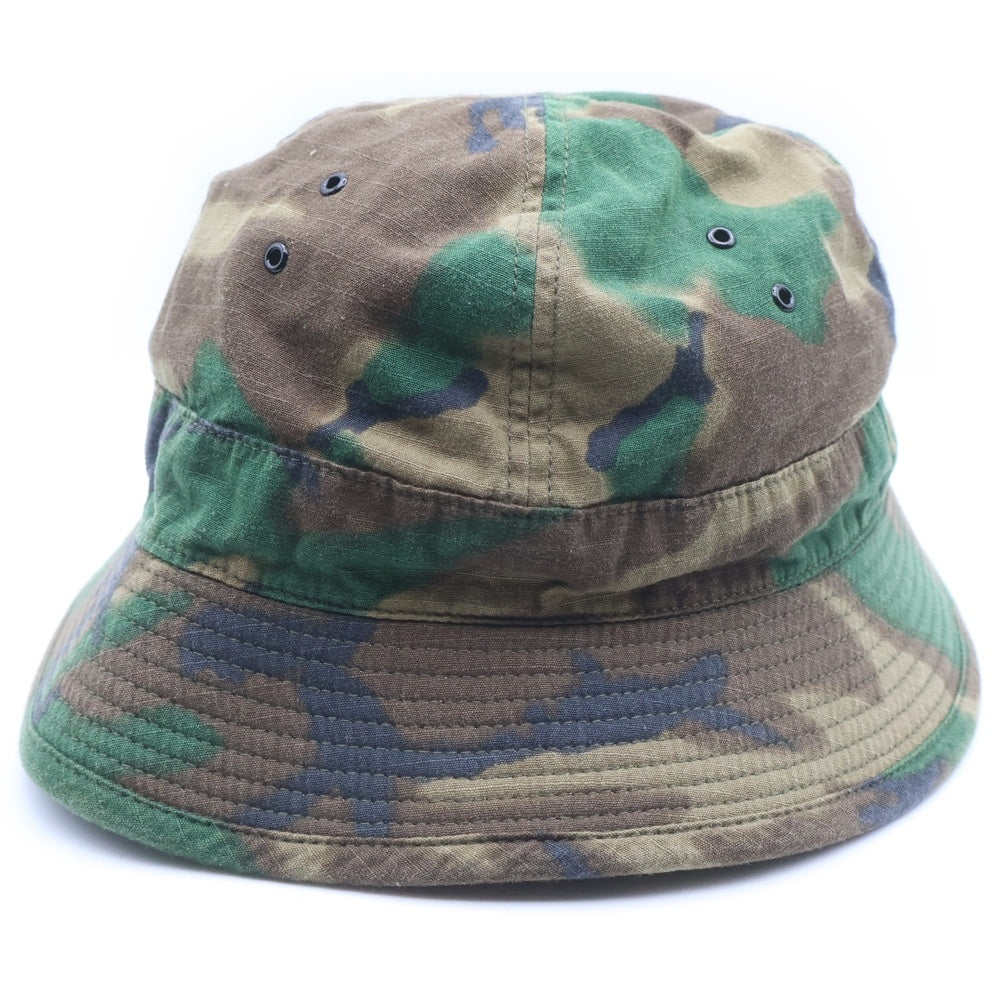 TENDERLOIN(テンダーロイン) JUNGLE HAT RIP STOP CAMO リップストップ カモ柄 ジャングルバケットハット 帽子 カーキ