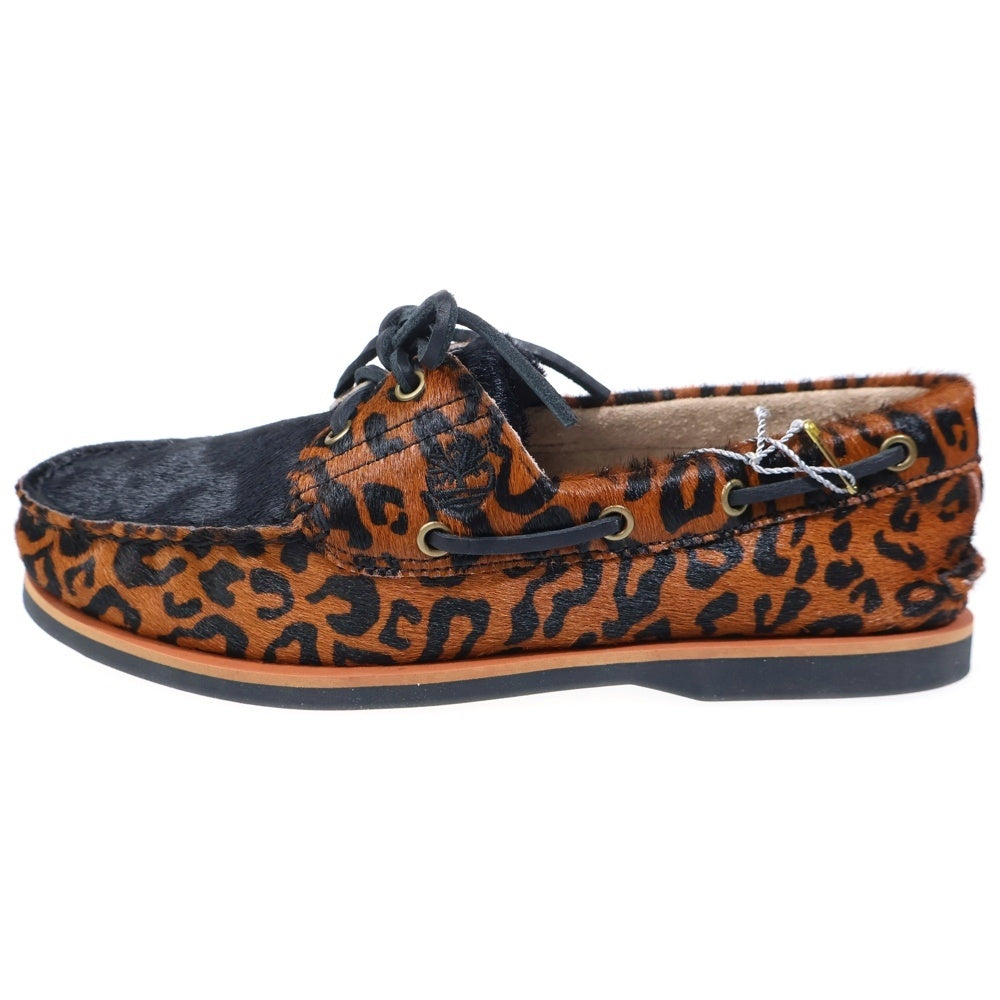 Timberland(ティンバーランド) ×WACKO MARIA Leopard Classic Boat 2 Eye ワコマリア レオパード クラシック ブーツ ローカットシューズ オレンジ US10/28cm 0A5YYB