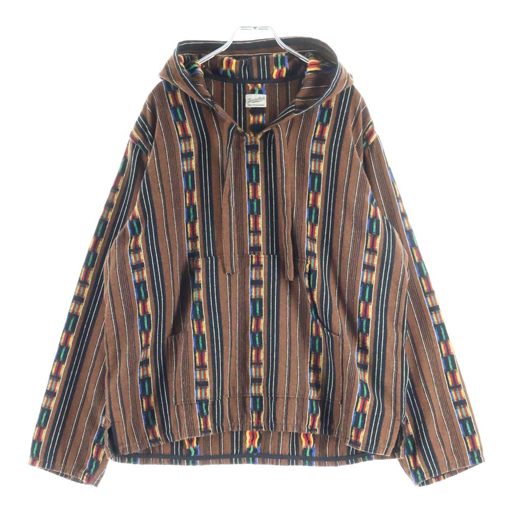 TENDERLOIN(テンダーロイン) 15SS T-GTM PARKA グアテマラ柄 プルオーバーフーディー パーカー ブラウン