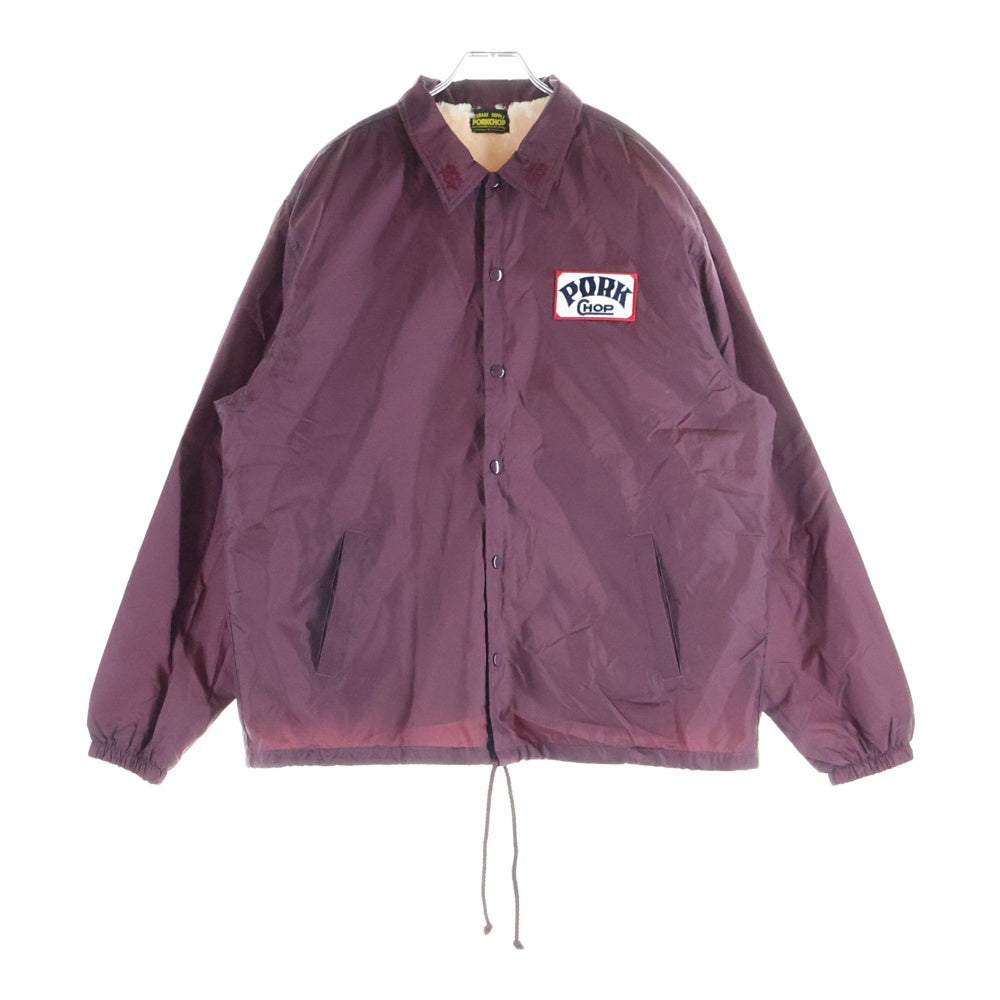PORKCHOP(ポークチョップ) GARAGE SUPPLY ORIGINAL BOA COACH JKT ガレージサプライ オリジナル ボアライナー コーチジャケット バーガンディー