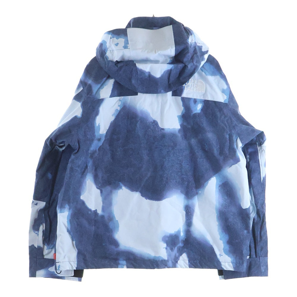 SUPREME(シュプリーム) 21AW ×THE NORTH FACE Bleached Denim Print Mountain Jacket ザノースフェイス ブリーチド マウンテンプリント デニムジャケット インディゴ NP52100I