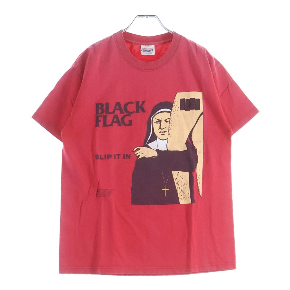 VINTAGE(ヴィンテージ) 90-00S VINTAGE BLACK FLAG SLIP IT ON TEE ヴィンテージ ブラックフラッグ スリップイットオン フロントプリントTシャツ HANESタグ 半袖クルーネックカットソー
