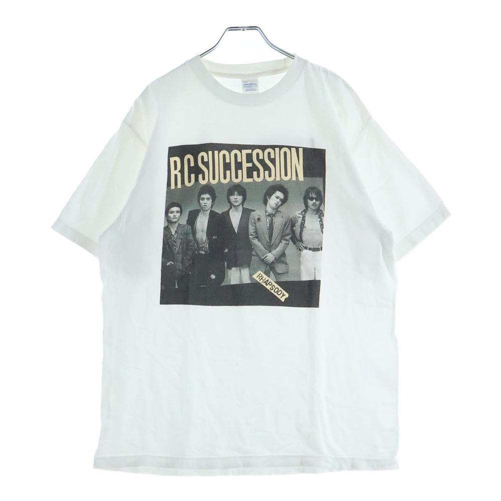 NO BRAND(ノーブランド) RC SUCCESION RHAPSODY TEE RCサクセション ラプソディ 両面プリントTシャツ 半袖クルーネックカットソー ホワイト