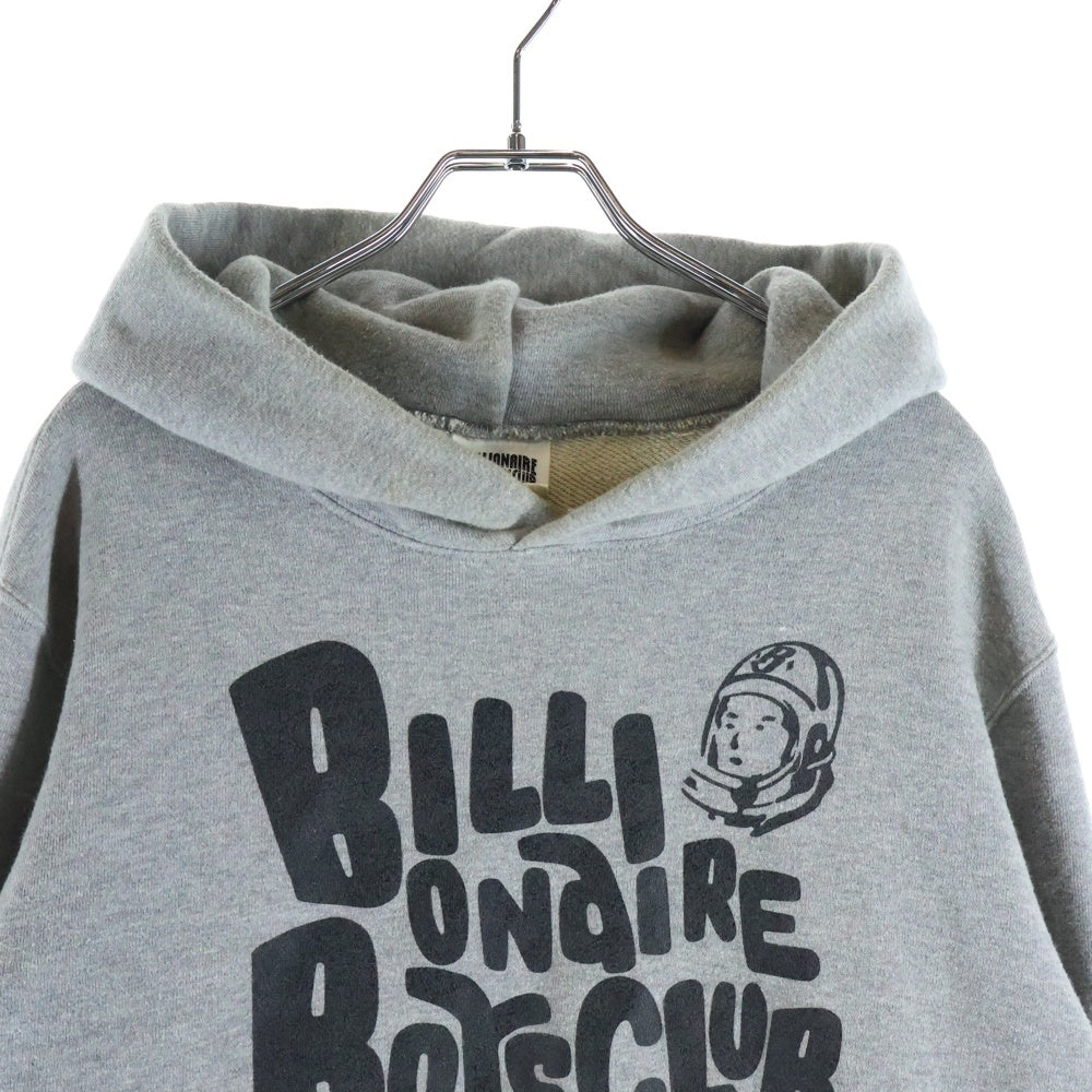 BILLIONAIRE BOYS CLUB(ビリオネアボーイズクラブ) ロゴプリント フーディ プルオーバースウェットパーカー グレー BBCJP171K003