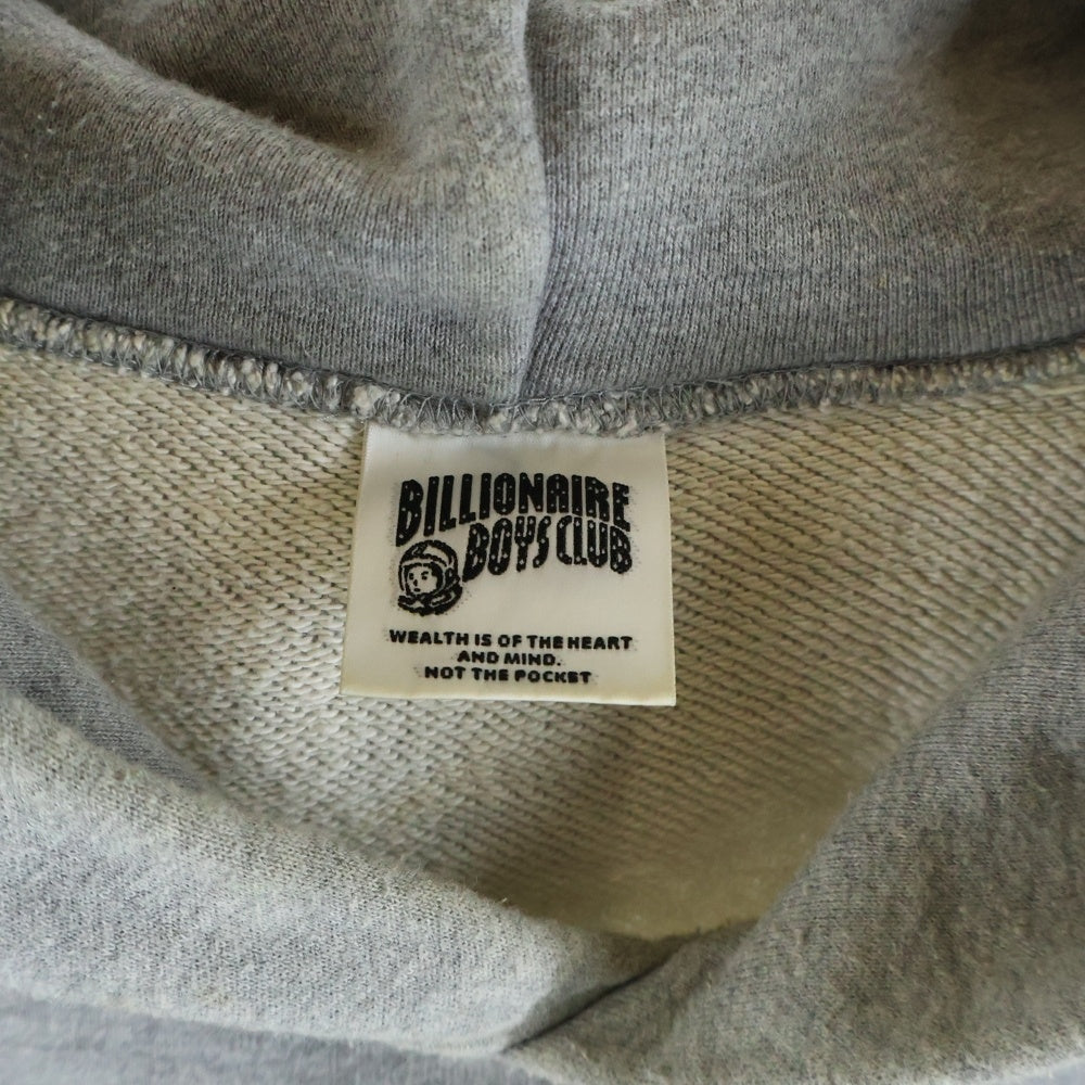 BILLIONAIRE BOYS CLUB(ビリオネアボーイズクラブ) ロゴプリント フーディ プルオーバースウェットパーカー グレー BBCJP171K003