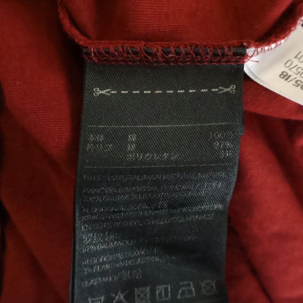 Y-3(ワイスリー) ロゴプリント ロングスリーブカットソー 長袖Tシャツ レッド DP0570 16C001