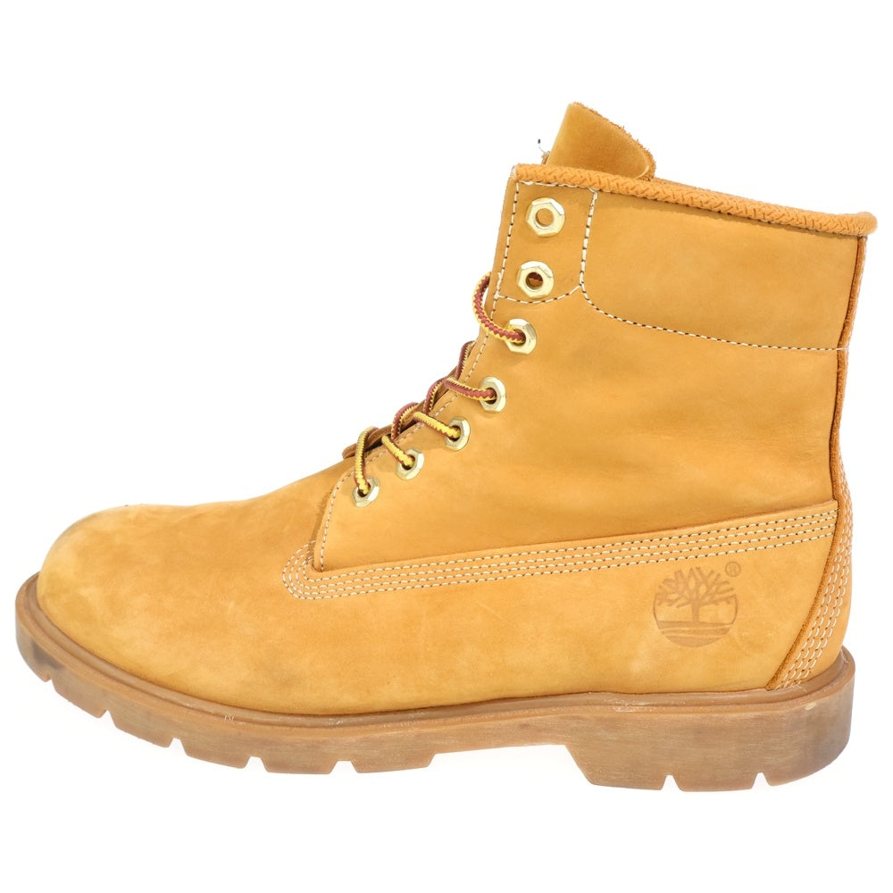 Timberland(ティンバーランド) 6INCH BASIC BOOT ベーシック ロゴデザイン ヌバック ブーツ ブラウン 10066