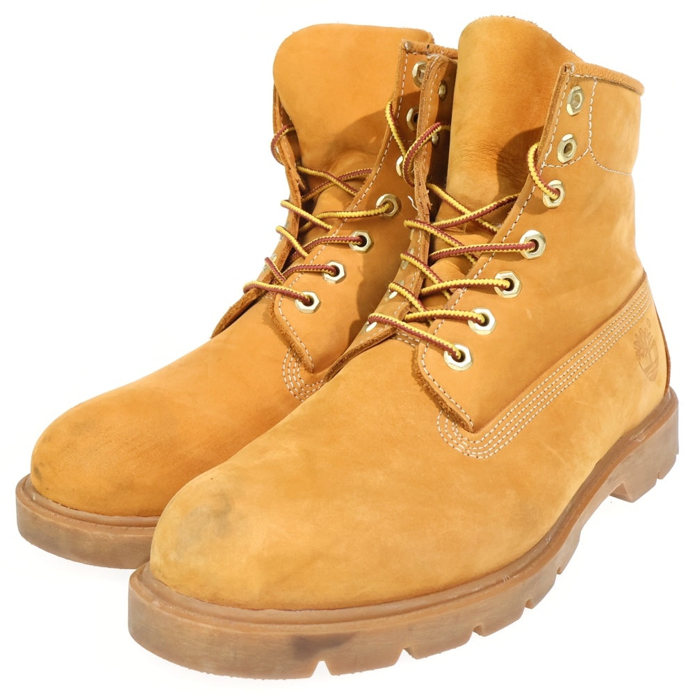 Timberland(ティンバーランド) 6INCH BASIC BOOT ベーシック ロゴデザイン ヌバック ブーツ ブラウン 10066