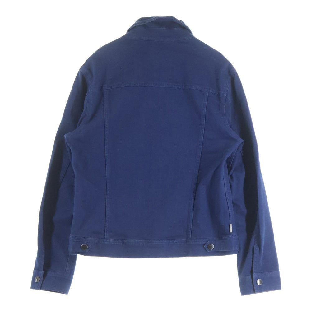 BURBERRY BLACK LABEL(バーバリー ブラックレーベル) マルチポケット レギュラーカラー ジップアップ デニムジャケット ブルー D1F04-603-26