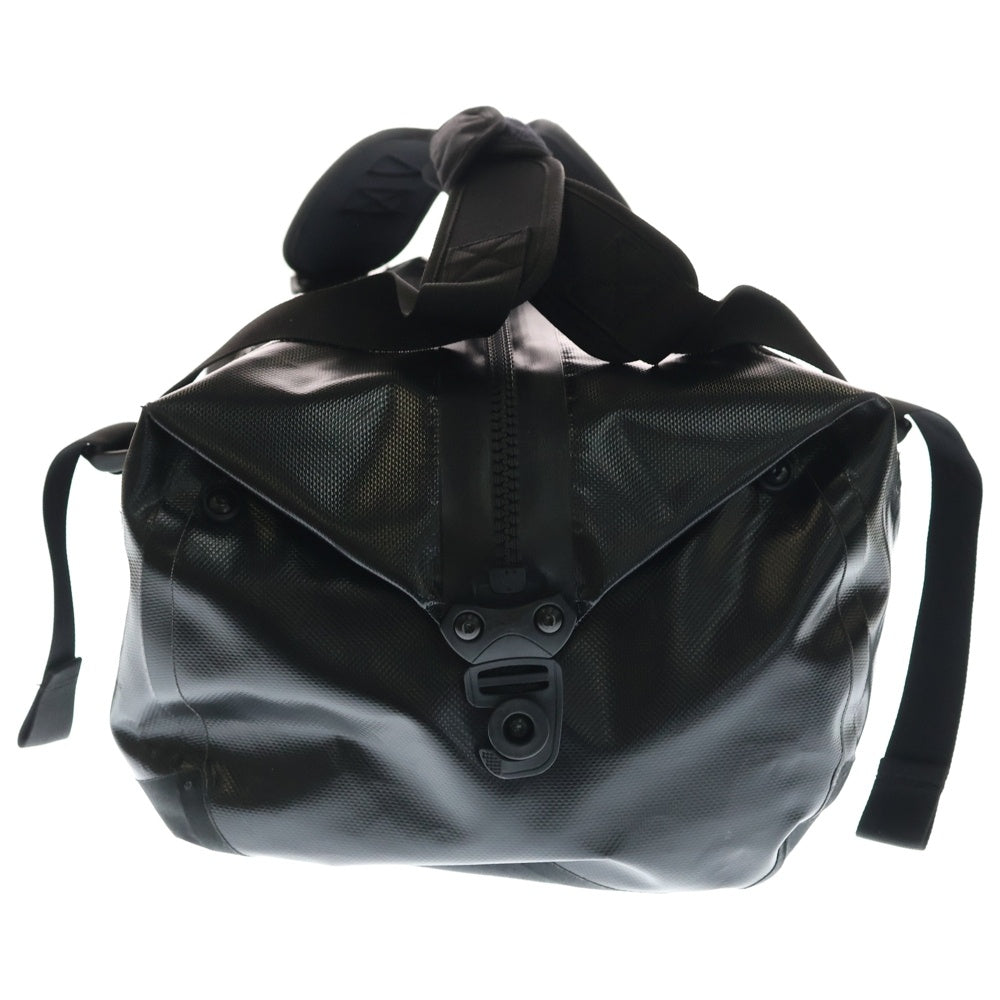SUPREME(シュプリーム) 24SS ×ORTLIEB Duffle Bag オルトリーブ ロゴプリント レザー切り替え ダッフル ショルダー ボストン バック ブラック