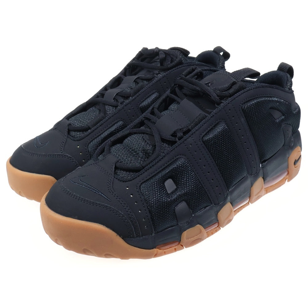 NIKE(ナイキ) AIR MORE UPTEMPO LOW BLACK GUM MEDIUM エア モア アップ テンポ ロー ブラック ガム ミディアム ミッドカットスニーカー /ブラック US12/30cm FZ3055-003