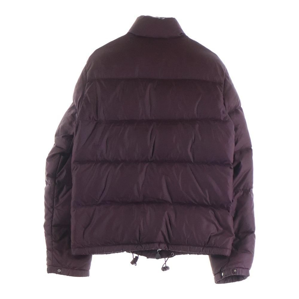 MONCLER(モンクレール) ロゴアームワッペン ダブルジップ ナイロン ダウンジャケット バーガンディ レディース 45394/50/68959